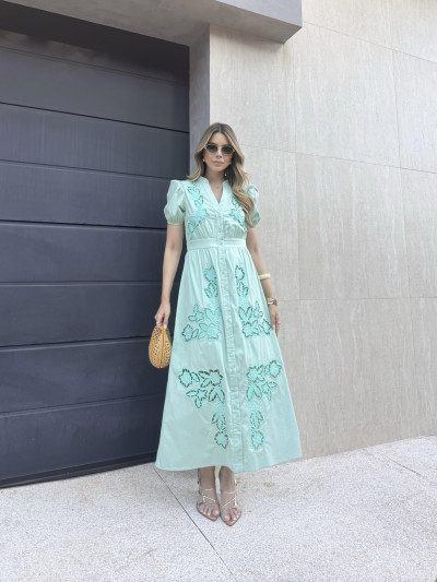 Vestido Chemise Choé Verde 