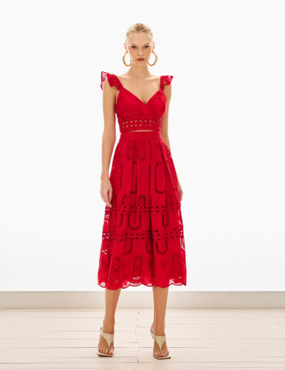 Conjunto Laise Berenice Vermelho