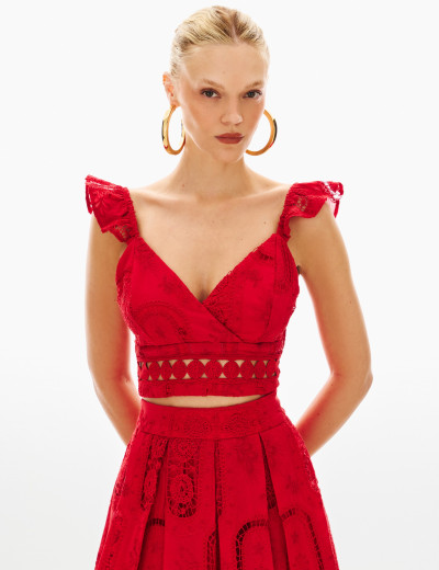 Conjunto Laise Berenice Vermelho