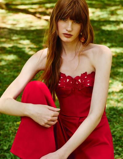 Conjunto Alfaiataria Yvanka Vermelho