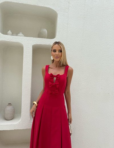Vestido Laço Magda Vermelho