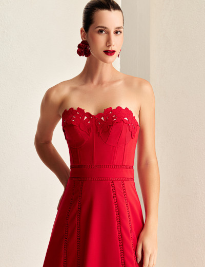 Vestido Corset Sabrina Vermelho 