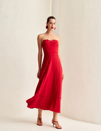 Vestido Corset Sabrina Vermelho 