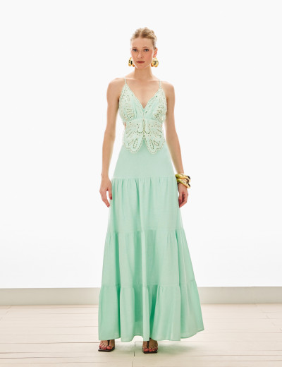 Vestido Borboleta 3D Mendy Verde