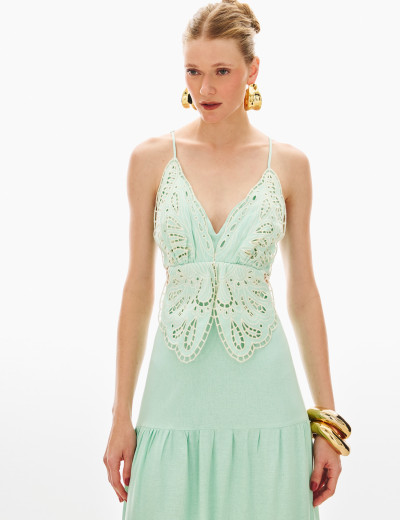 Vestido Borboleta 3D Mendy Verde