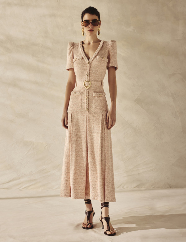 Vestido Tweed Julieta Rosa