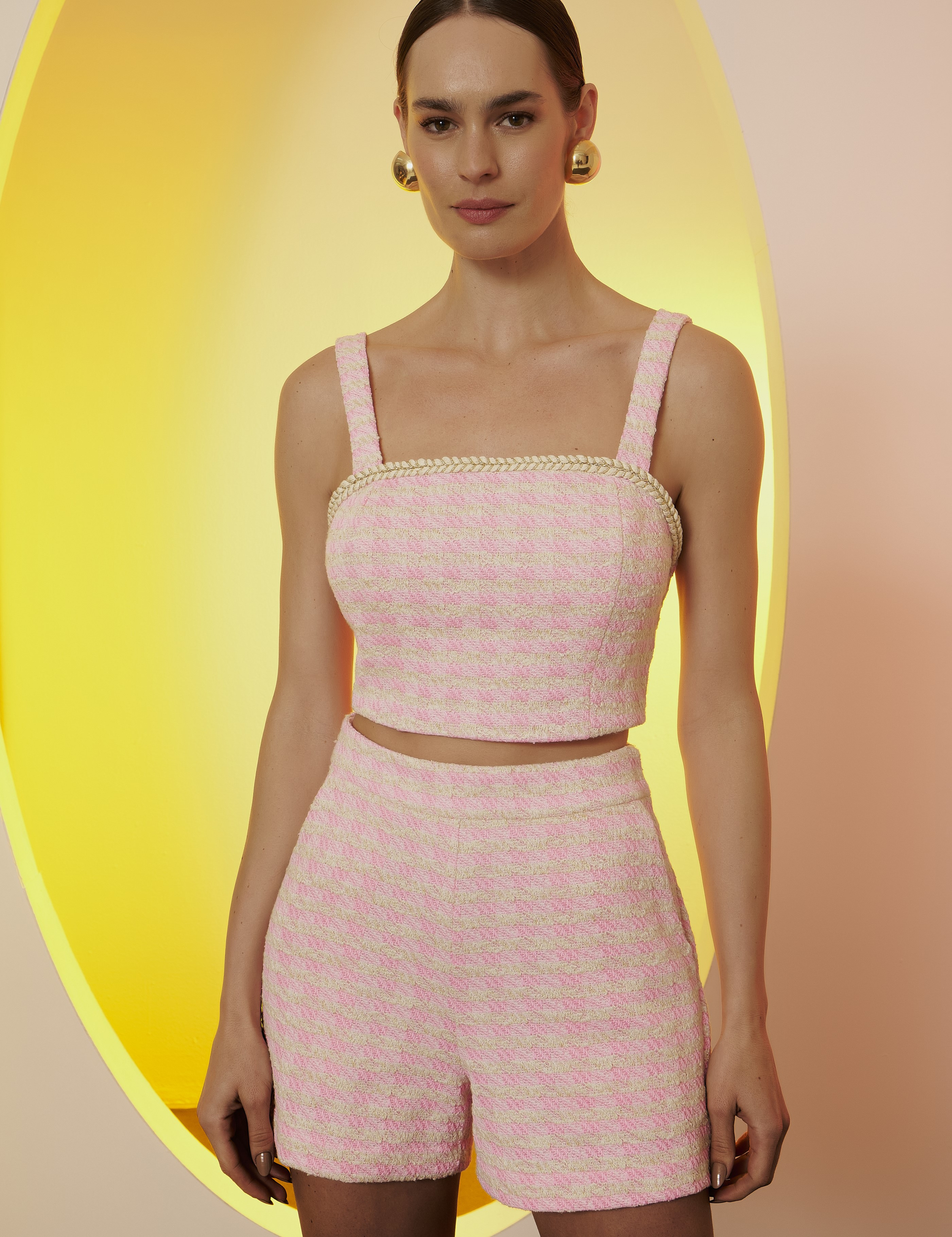 Rose Striped Shorts main image 1