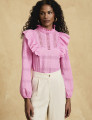 Blusa laise Babado Laís Rosa