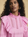Blusa laise Babado Laís Rosa