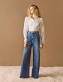 Camisa Tricoline Nellie Off White