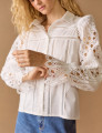 Camisa Tricoline Nellie Off White