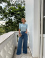 Blusa Renda Rosangela Azul