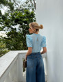 Blusa Renda Rosangela Azul