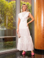 Vestido Listrado Milena Branco