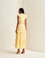 Vestido Bordado Maria Amarelo