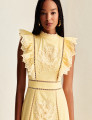 Vestido Bordado Maria Amarelo