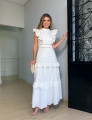Vestido Bordado Maria Off White