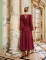 Vestido Bordado Genevive Vinho