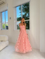 Vestido Tule Bordado Dakota Rosê