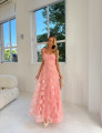 Vestido Tule Bordado Dakota Rosê