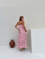 Vestido Guipir Flor 3D Kylie Rosa 