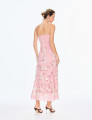 Vestido Guipir Flor 3D Kylie Rosa 