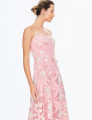 Vestido Guipir Flor 3D Kylie Rosa 