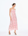 Vestido Guipir Flor 3D Kylie Rosa 