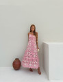 Vestido Guipir Flor 3D Kylie Rosa 