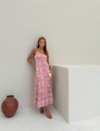 Vestido Guipir Flor 3D Kylie Rosa 