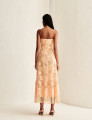 Vestido Guipir Flor 3D Kylie Laranja 