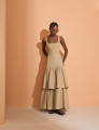 Vestido Linho Sharon Bege