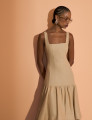 Vestido Linho Sharon Bege
