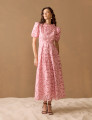 Vestido Richelieu Flor 3D Maggie Rosa 