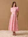Vestido Richelieu Flor 3D Maggie Rosa 