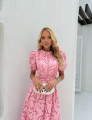 Vestido Richelieu Flor 3D Maggie Rosa 