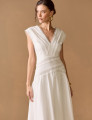 Vestido Tricoline Corina Off White 