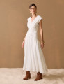 Vestido Tricoline Corina Off White 