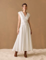 Vestido Tricoline Corina Off White 