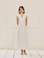 Vestido Tricoline Corina Off White 
