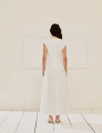 Vestido Tricoline Corina Off White 