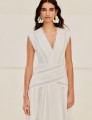 Vestido Tricoline Corina Off White 
