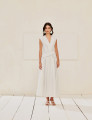 Vestido Tricoline Corina Off White 