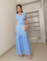 Vestido Guipir Bernadete Azul