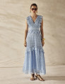 Vestido Guipir Bernadete Azul