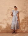 Vestido Bordado Emiliana Azul
