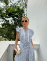 Vestido Bordado Emiliana Azul
