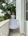 Vestido Bordado Emiliana Azul