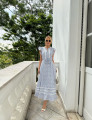 Vestido Bordado Emiliana Azul