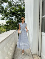 Vestido Bordado Emiliana Azul